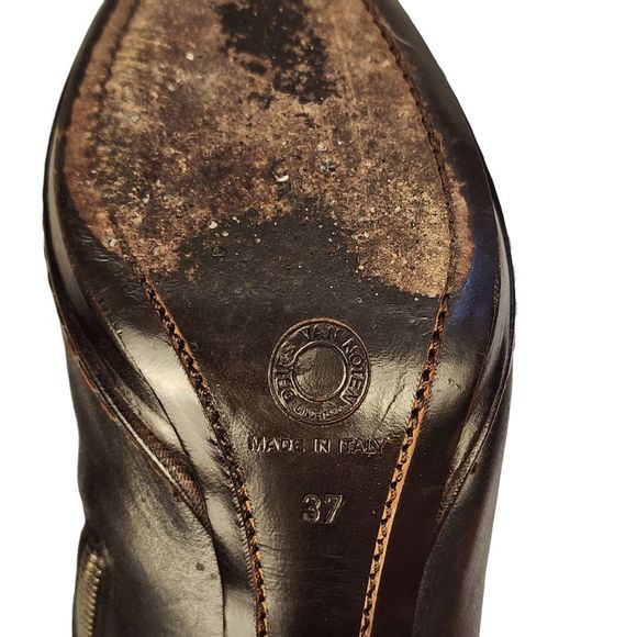 Dries Van Noten Vintage Tall Black Leather Boots - Picture 8 of 9